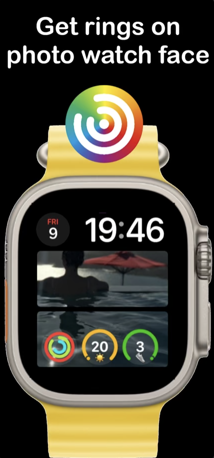 PhotoRings: Watch Face preview